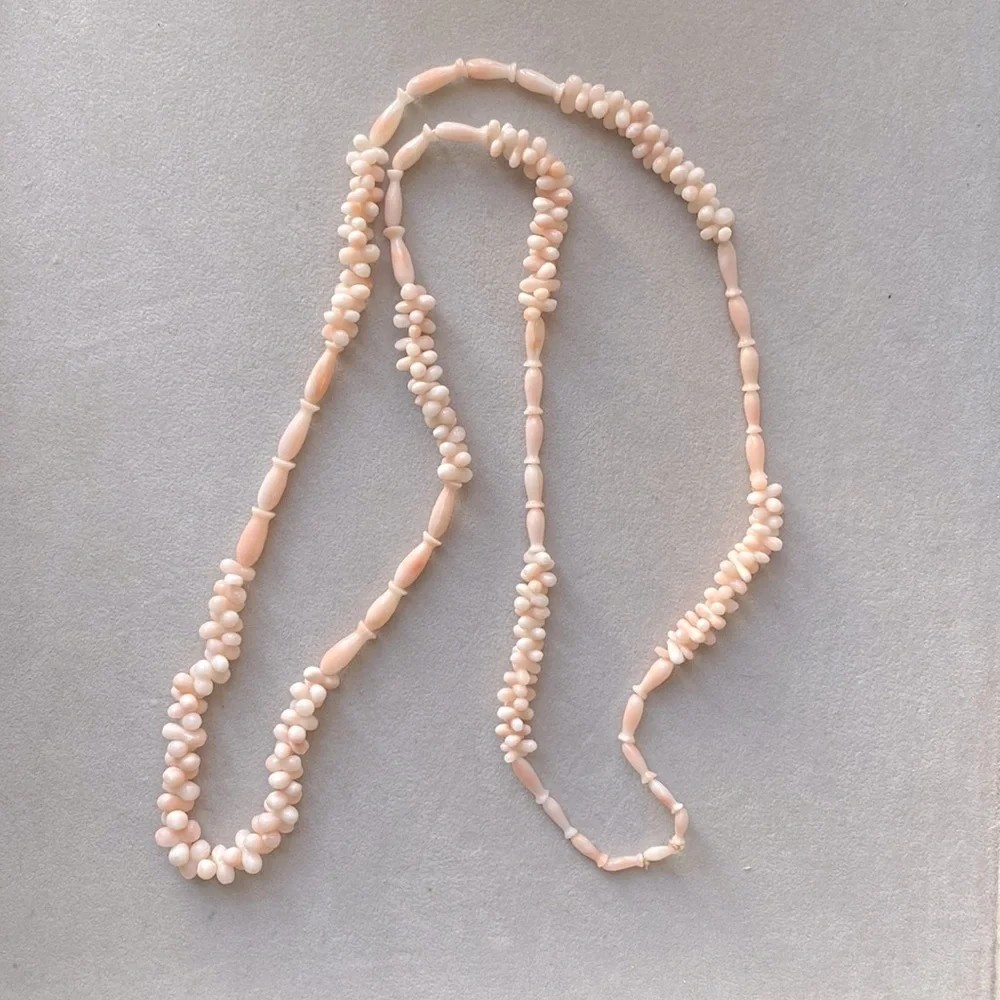 Genuine Pink Coral Necklace - Picture 2 of 3